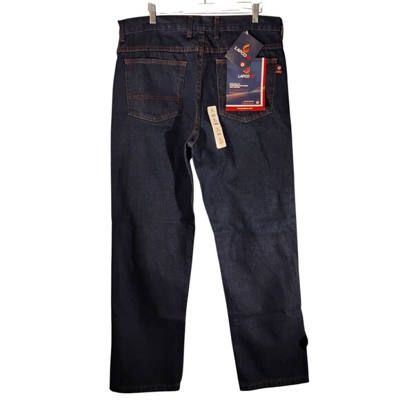 LAPCO FR jeans mens 34x30 blue denim D-PIND  CAT 2 flame resistant straight leg - Picture 2 of 9